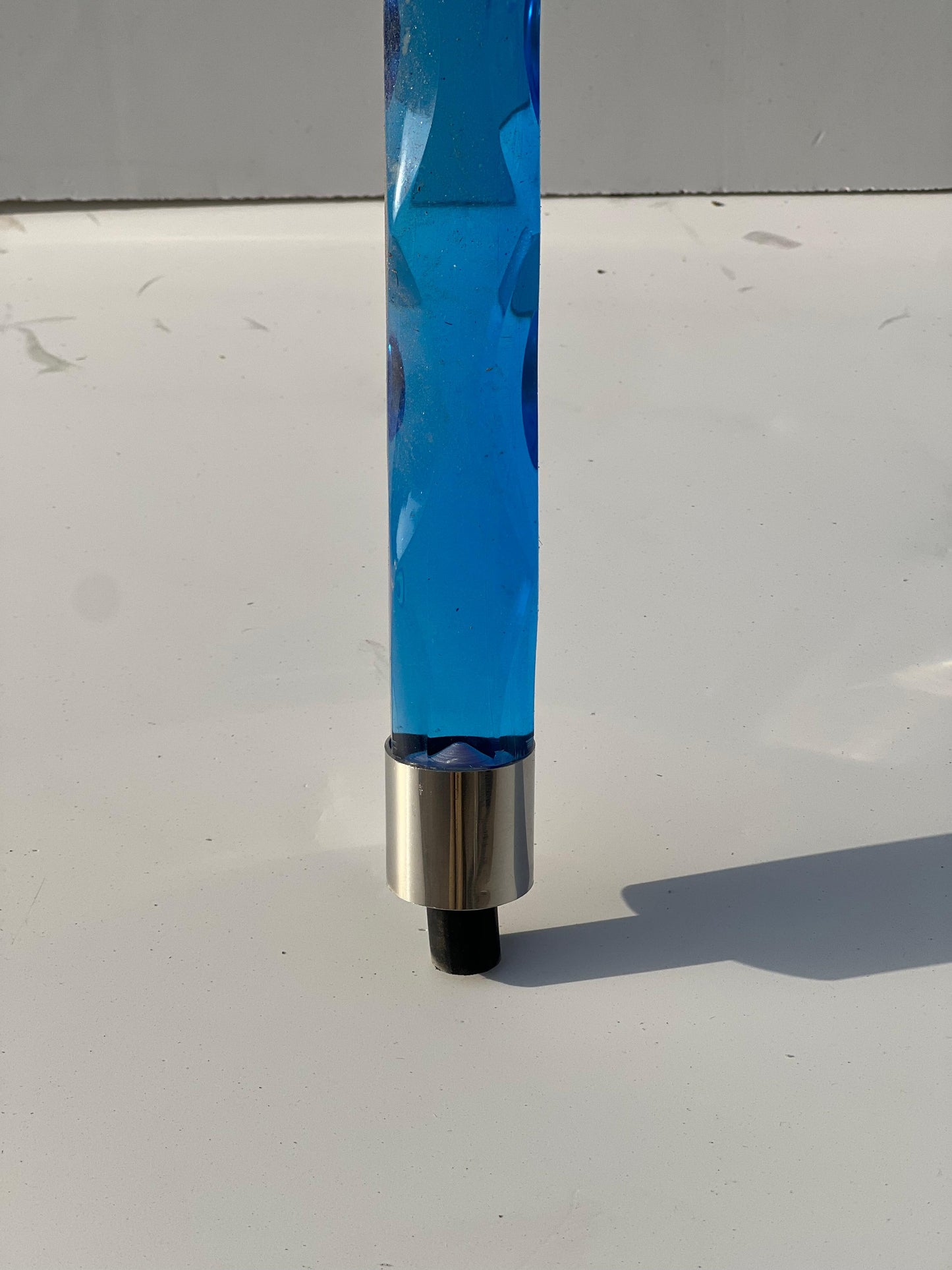 Blue Acrylic walking stick