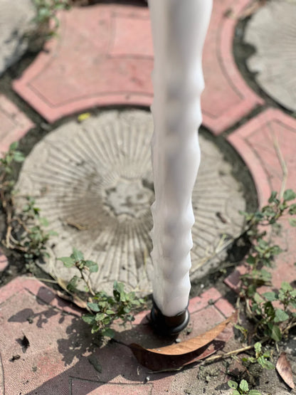 White Acrylic Walking Stick – Support