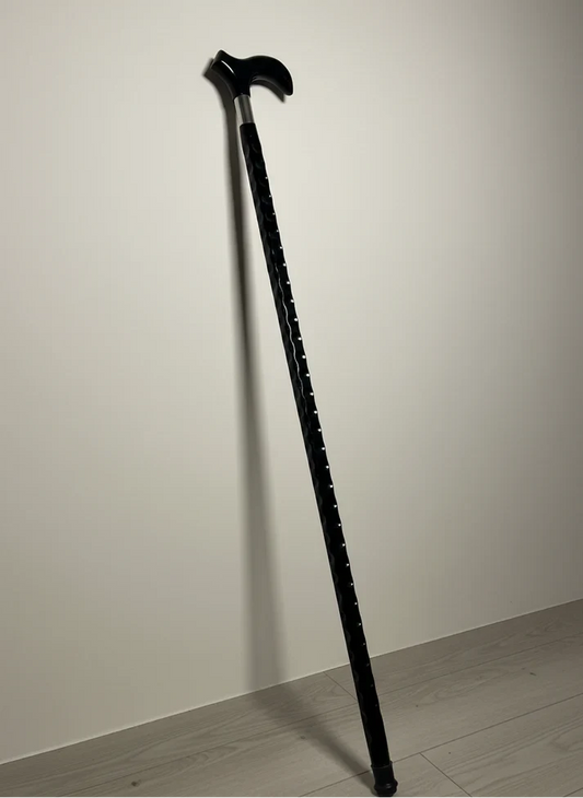 Black Acrylic Walking Stick – Support